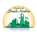 Kingdom of Saudi Arabia Famous Buildings Royalty Free Stock Photo