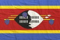 Kingdom of Swaziland flag waving