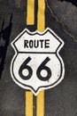 route 66 sign at the street
