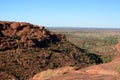 View from the edge. Kings Canyon. Watarrka National Park. Northern Territory. Australia Royalty Free Stock Photo