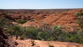 Kings canyon landscape with red sandstone domes during the Rim walk in outback Australia