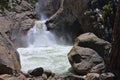 Kings Canyon National Park with Roaring River Falls in the Sierra Nevada, California, USA Royalty Free Stock Photo