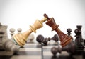 Kings chess duel Royalty Free Stock Photo