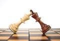 Kings chess duel Royalty Free Stock Photo