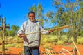 Australian aboriginal boomerang Royalty Free Stock Photo