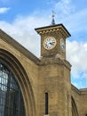 Kings Cross railway station clock London Royalty Free Stock Photo