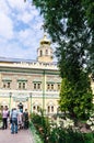 Kings palaces. Carpenter and Caliche tower. Holy Trinity St. Sergius Lavra Royalty Free Stock Photo