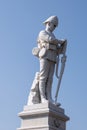 Kings Shropshire Light Infantry War Memorial outside Quarry Park Shrewsbury Shropshire September 2020