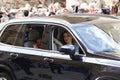 The Kings of Spain Felipe and Letizia and their daughters, in the traditional Easter Mass. Royalty Free Stock Photo