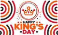 Kingâs Day in Netherlands. Koningsdag in Dutch. Celebrate birthday of His Majesty King