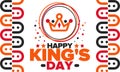 Kingâs Day in Netherlands. Koningsdag in Dutch. Celebrate birthday of His Majesty King