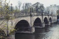 Kingston Bridge carrying the A308 Horse Fair Road across the River Thames in Kingston, England