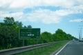 Road sign directing to Hull City Centre, Hull ferry terminal docks and