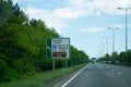 Road sign directing to Hessle Road, St Andrews Quay, Parking and the Industrial