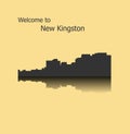 Kingston, Jamaica city silhouette