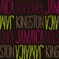 Kingston, Jamaica seamless pattern
