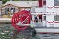 Steamboat with paddle wheels at Kingston marina, Canada