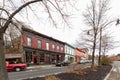 Kingston, NY / United States - Dec. 15, 2019: Landscape view of the RondoutÃ¢â¬âWest Strand Historic District