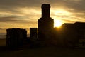 Kingston ruins at sunset