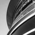 Modern Curved Architecutre Detail On A Town Centre Builing In London