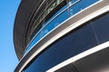 Modern Curved Architecutre Detail On A Town Centre Builing In London