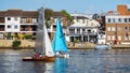 Kingston upon Thames, sailing boats, London, United Kingdom, May 21, 2018