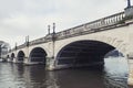 Kingston Bridge carrying the A308 Horse Fair Road across the River Thames in Kingston, England