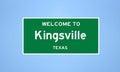 Kingsville, Texas city limit sign. Town sign from the USA. Royalty Free Stock Photo