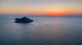 Kinira island in sunrise, Greece