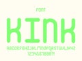 Kink font. Vector alphabet Royalty Free Stock Photo