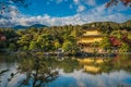 Kinkaku-ji buddhist temple or Golden pavilion, Kyoto, Japan