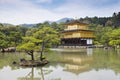 Kinkaku-ji, the Golden Pavilion, The famous buddhist temple in Kyoto, Japan