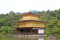 Kinkaku-ji or Rokuon-ji, a famous Zen Buddhist Temple, in Kyoto, Japan Royalty Free Stock Photo