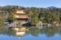 Kinkaku-ji temple called Golden Pavilion Royalty Free Stock Photo