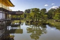 Kinkaku-ji, Temple of the Golden Pavilion, a Zen Buddhist temple, one of most popular buildings in Japan located Kyoto Royalty Free Stock Photo