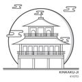 Kinkaku ji. Vector illustration decorative design