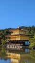 Kinkaku Temple in Kyoto Japan in front of a pond