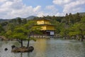 Japan Travel Kinkakuji Golden Pavilion April 2018 Royalty Free Stock Photo