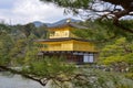 Japan Travel Kinkakuji Golden Pavilion April 2018 Royalty Free Stock Photo