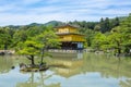 Kinkakuji Temple The Golden Pavilion in Kyoto, Japan Royalty Free Stock Photo