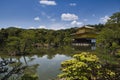 Kinkakuji temple. Golden Pavilion.  Kyoto Japan Royalty Free Stock Photo