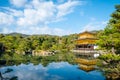 Kinkakuji Temple of the Golden Pavilion Rokuon-ji in Kyoto, Japan Royalty Free Stock Photo