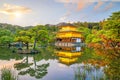 Kinkakuji Temple in Kyoto, Japan in Autumn