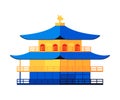 Kinkakuji Temple - modern flat design style single isolated image