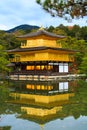 Kinkakuji Temple (Reflection) Royalty Free Stock Photo
