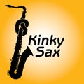 Kinky sax illustration Royalty Free Stock Photo