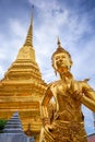 Kinnara golden statue, Grand Palace, Bangkok, Thailand