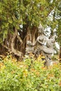 Kinnaree statue made of bronze Royalty Free Stock Photo