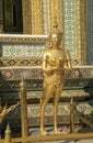 Kinnaree at the Temple of the Emerald Buddha, Grand Palace, Bangkok, Thail Royalty Free Stock Photo