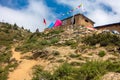 Kinnaur District\'s stunning valleys and mountains at the basecamp of Kinner Kailash Yatra, Ganesh Park, Royalty Free Stock Photo